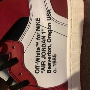 OFF WHITE AIR JORDAN 1’s